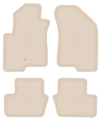 Produktbild von DURBAN Beige Velours-Fußmatten-Set für Jeep Compass MK49 SUV (2007-2017)