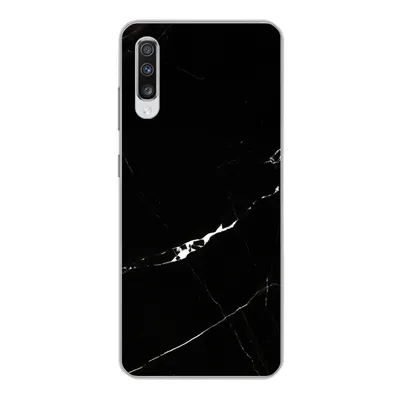 Produktbild von MuchoWow® Handyhülle Schutzhülle Hülle für Samsung Galaxy A70 Marmor - Schwarz - Natursteine Silikon Softcase Handy Hülle - Schutzhaube