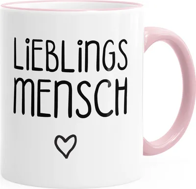 Produktbild von Kaffee-Tasse Lieblingsmensch Geschenk-Tasse Liebe Freundschaft Partner Freundin MoonWorks® unisize