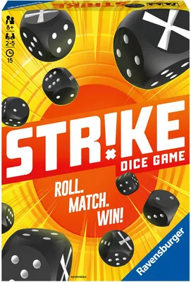Immagine prodotto di Ravensburger 26840 - Strike, gioco da tavolo, gioco di dadi multicolore per 2-5 giocatori, gioco da portare con sé dagli 8 anni, gioco per famiglie