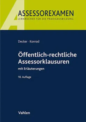 Produktbild von Öffentlich-rechtliche Assessorklausuren
