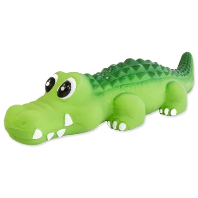 Obrázok produktu pre Hračka DOG FANTASY Latexový krokodíl so zvukom 21 cm 1 ks