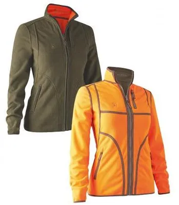 Produktbild von Deerhunter Lady Pam Bonded Fleecejacke Damen, wendbar (Orange) Größe 40