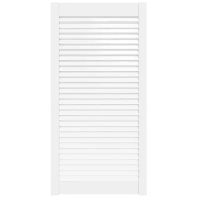 Produktbild von vidaXL Schranktür Lamellen-Design Weiß 99,3x49,4 cm Massivholz Kiefer
