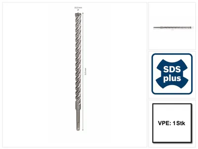 Produktbild von Bosch 2 608 576 169, Bohrer, Spiralschneidbohrer, 1,6 cm, 315 mm, Mauerziegel, Beton, Mauerwerk, 25 cm