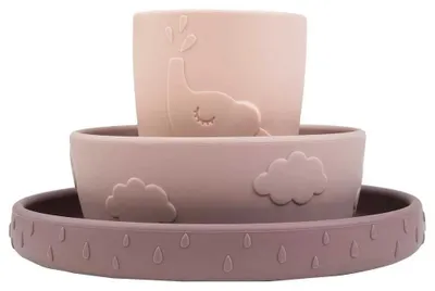Produktbild von Geschirr-Set Stick&Stay Deer friends Rosa