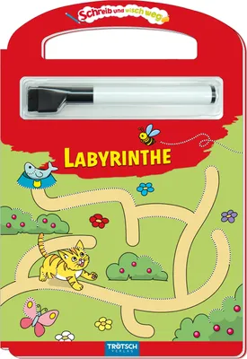 Produktbild von Trötsch Labyrinthe Schreib und Wisch Weg mit Stift