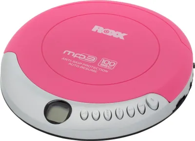 Produktbild von ROXX PCD 501 Tragbarer MP3-CD-Player mit Anti-Schock | LCD-Display, Wiederholfunktion, Stereokopfhöreranschluss | Inkl. In-Ear Kopfhörer, Batteriebetrieb | Kompatibel mit CD-R, CD-RW, MP3 | Rosa/ Pink