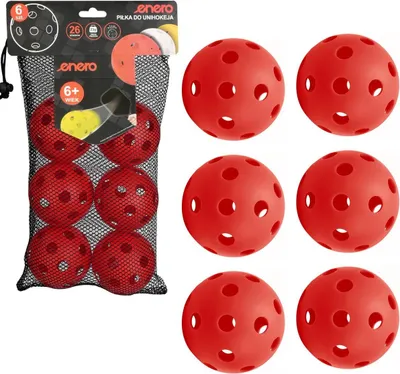 Produktbild von Unihoc Matchball Rot ENERO 6 Stück