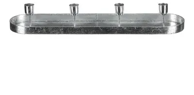 Obrázek produktu pro Autronic Svícen kovový UM1033 SIL - stříbrný