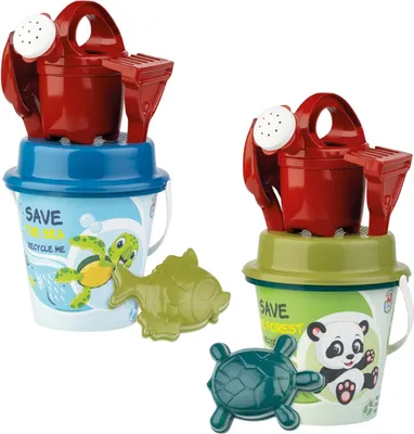 Zdjęcie produktu dla Zestaw zabawek do wody i piasku Galetusa z narzędziami z recyklingu
