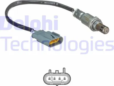 Produktbild von DELPHI Lambdasonde für FIAT GRANDE PUNTO (199) vor-Kat Beheizt 310mm ES21108-12B1