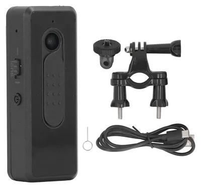 Immagine prodotto di Piccola videocamera digitale, HD 1080p, doppio obiettivo, grandangolo, videocamera indossabile con clip magnetica sul retro