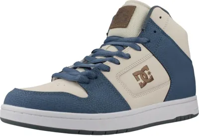 Produktbild von Dc Shoes Manteca Quarter Logo 4 Hi Herren Lederturnschuhe in Blau Beige – 9 UK - 43 EU - 10 US / Blue Beige
