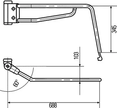 Image de Support rétroviseur extérieur droit électrique HELLA pour MAN