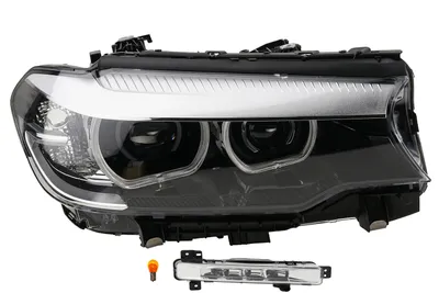 Produktbild von LED Scheinwerfer passend für BMW 5 G30 G31 16- Rechts LWR + Nebels.+Leuchtmittel 63117214952 7214952 63177349132 Johns