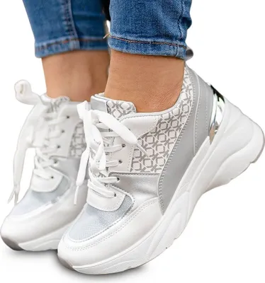 Produktbild von Damen Sneaker Sportschuhe Freizeit Turnschuhe Komfortschuhe Morinoo Grau Gr.40