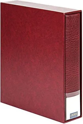 Produktbild von Lindner 3533-W Set PUBLICA LS: Ringbinder 3503 mit Kassette 3504 - weinrot