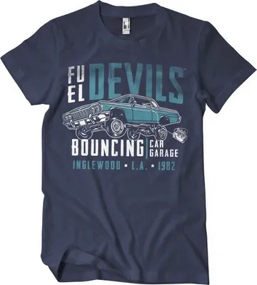 Produktbild von Fuel Devils Bouncing Garage T-Shirt - X-Large - Navy