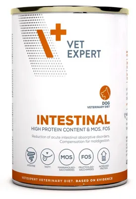 Obrázek produktu pro Vet Expert Intestinal Mokré veterinární krmivo pro psy s jehněčím 400g Poruchy trávení