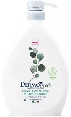 Immagine prodotto di Crema di Sapone Mani Muchio Bianco sapone liquido 1l - Dermo Med