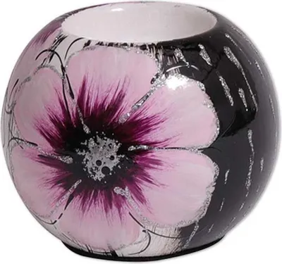 Produktbild von Keramik Teelichthalter "Blume" 7cm als dekoratives Wohnaccessoire