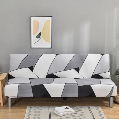 Obrázek produktu pro Obal na pohovku bez područek Obal na gauč bez područek Obal na pohovku na spaní Futon Elastický obal na pohovku 3místné obaly na pohovku bez područek