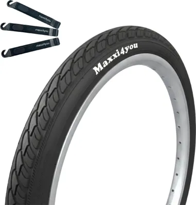 Produktbild von Maxxi4you Fahrradreifen 1 x HY-159 in Schwarz 47-406 (20 x 1.75) inkl. maxxi4you Reifenheber