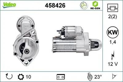 Produktbild von VALEO 458426 Starter Anlasser 1,4kW passend für MERCEDES-BENZ C-Klasse Limousine (W204) 12V