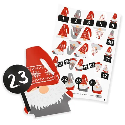Produktbild von itenga 24x Sticker "Wichtelbande Zahlen" in Freiform