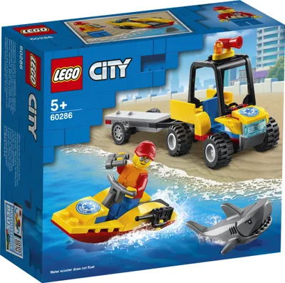 Zdjęcie produktu dla LEGO City Plażowy quad ratunkowy, Zestaw do budowania, 5 lat(a), Plastik, 79 szt., 150 g