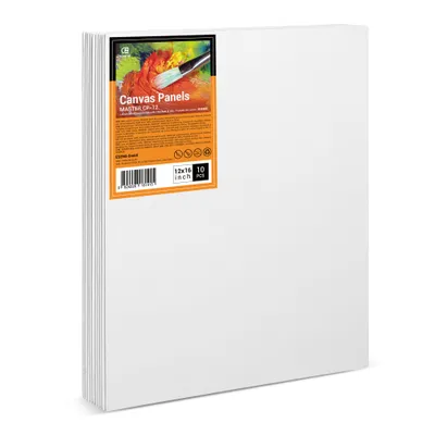 Obrázek produktu pro Malířské plátno ESENG®, 100% bavlna, tloušťka 3 mm, vhodné pro akrylové barvy, olejové barvy, tempery a kvaš (30,5x40,6 cm | 12x16 palců, 10 kusů)