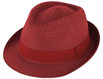 Fiebig Papier Trilby mit Ripsband rollbar in rot