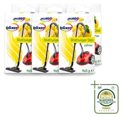 Productafbeelding van 6 x BLIXER Beckmann geurzakjes voor stofzuiger, citrusgeur - 4 x 5 gram - voordeelverpakking - 6 stuks