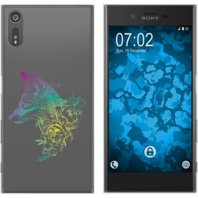 Produktbild von PhoneNatic Case kompatibel mit Sony Xperia XZs Silikon-Hülle Floral Fuchs M1-4