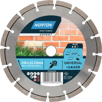 Produktbild von Norton Diamanttrennscheibe Universal Laser Ø 230x22,23mm