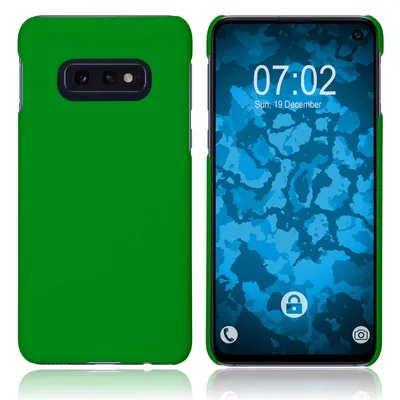 Produktbild von PhoneNatic Case kompatibel mit Samsung Galaxy S10e - Hülle grün gummiert Hard-case Cover