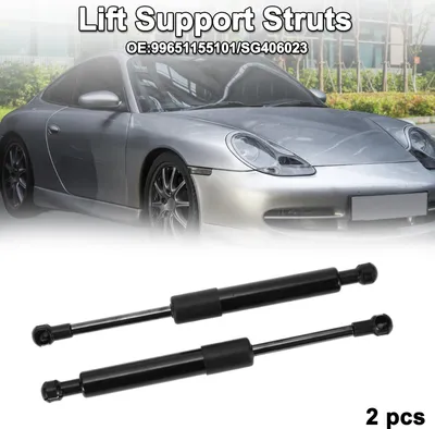 Image de Mise à niveau des vérins de levage de capot avant pour Porsche 911 1999-2005 Vérins à gaz de capot pour Porsche Boxster 1997-2004 Remplacer 99651155101/SG406023