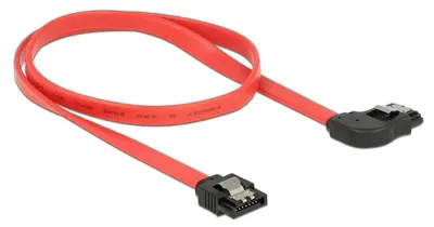Produktbild von DeLOCK 83969, 0,5 m, SATA 7-pin, SATA 7-pin, Männlich/Männlich, Schwarz, Rot, Gerade
