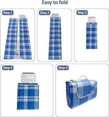 Produktbild von Picknickdecke – Stranddecke / Campingdecke, 150 x 195 cm