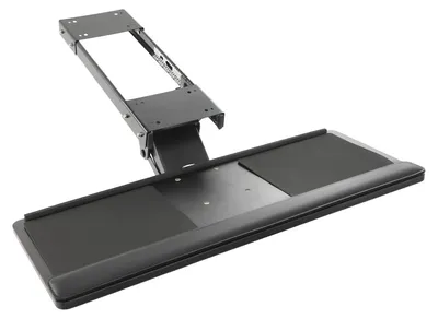 Produktbild von Tastaturablage, höhenverstellbar, 360° Drehung, schwarz