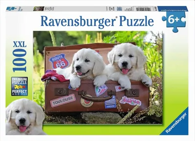Zdjęcie produktu dla Puzzle dla dzieci Ravensburger - 10538 Breather - układanka z psem dla dzieci od 6 roku życia, 100 elementów w formacie XXL