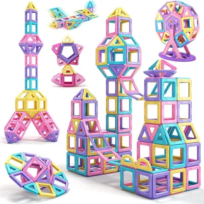 Produktbild von Purpledi Magnetische Bausteine 60 Teile Kinder ab 3 Jahren