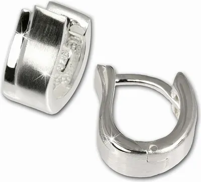 Produktbild von SilberDream Creolen für Damen 925 Silber silber Welle Ohrringe SDO305
