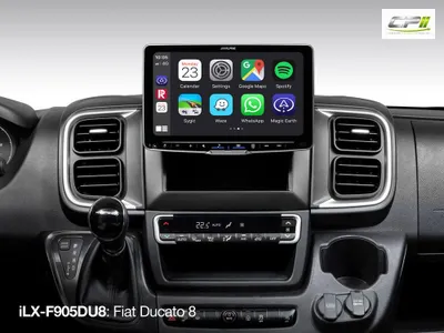 Produktbild von Alpine iLX-F905DU8 SET Autoradio Fiat Ducato 8 9-Zoll Touchscreen DAB+ CarPlay