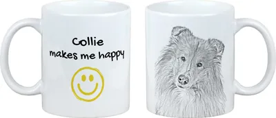 Produktbild von Art-Dog Keramiktasse Langhaarcollie