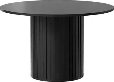 Produktbild von Furniture24 Tisch Zante Za8 Wohnzimmertisch Runder Esstisch 120 X 75 X 120 Cm Schwarz