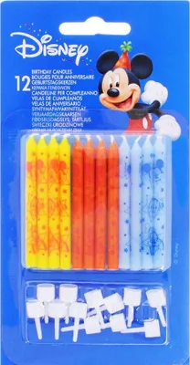 Obrázek produktu pro Sada svíček Mickey, 12 ks