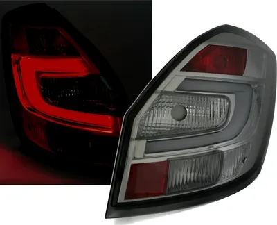 Produktbild von LightBar RÜCKLEUCHTEN SET für SKODA FABIA 2 Limo + Kombi in SMOKE KLARGLAS