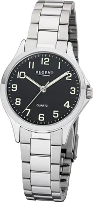 Produktbild von Regent Armbanduhr Quarzuhrwerk Analoganzeige Mineralglas - deutsche Uhrenmarke Zeitlos und Modern
